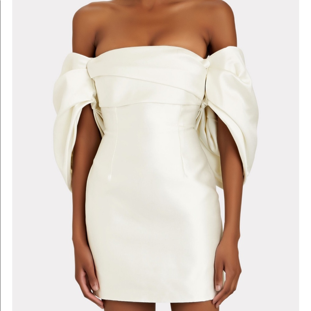 Solace London Elina Duchess Satin Mini Dress Size 4 (fits like 2)